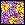 purple floral square for center