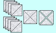white squares & triangles